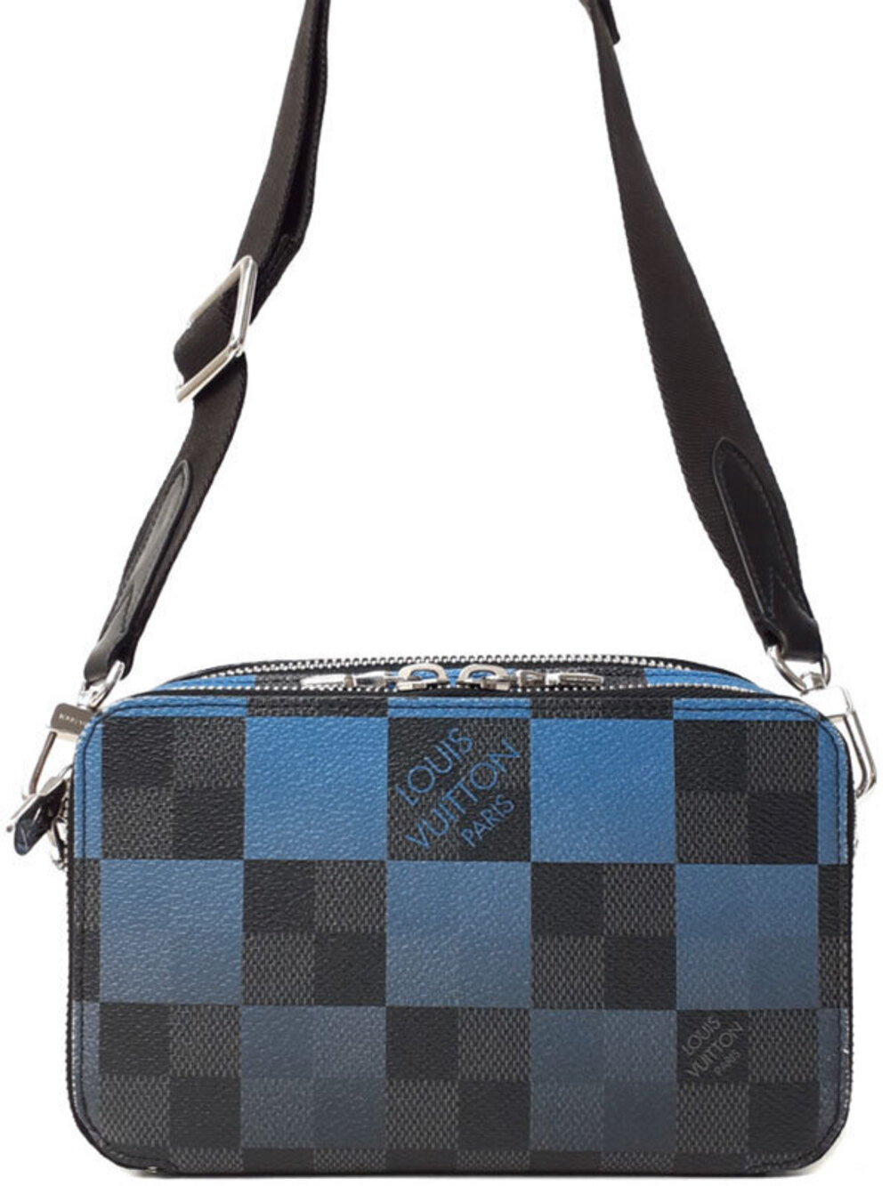 Louis Vuitton Damier Graphite Black Giant Alpha Wearable Wallet Shoulder Bag